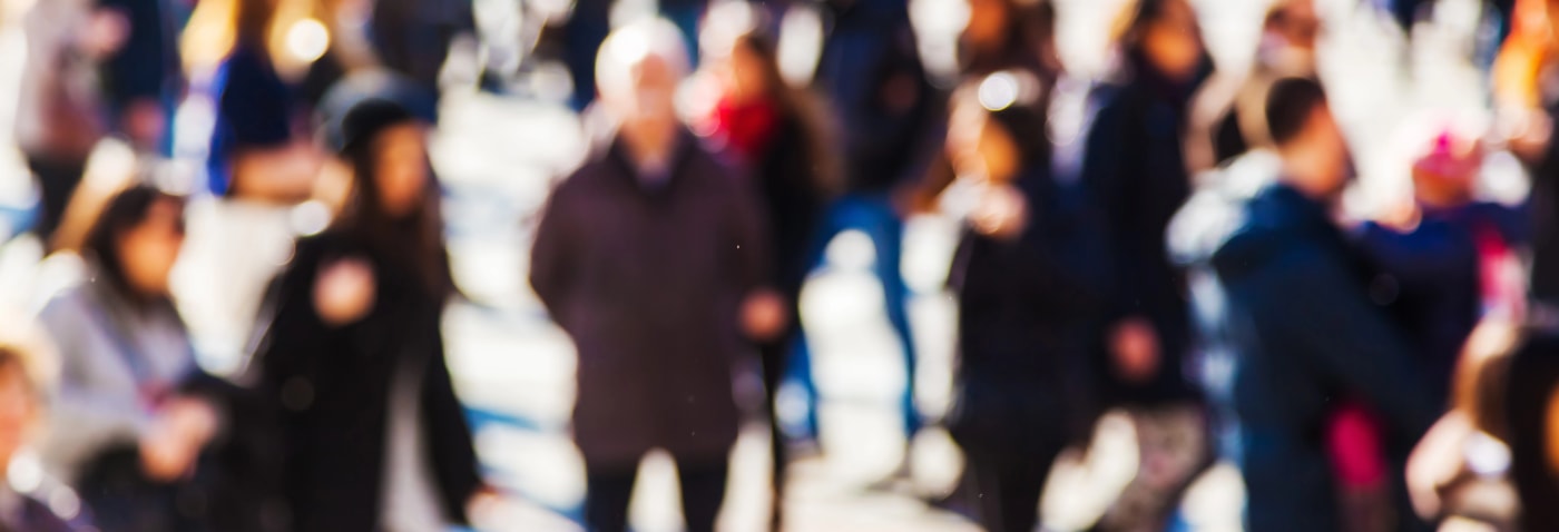 crowd walking Grand Rapids